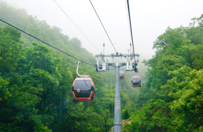 慕田峪长城新缆车可360度看长城