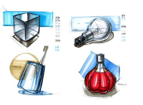 大神产品设计手绘线稿练习